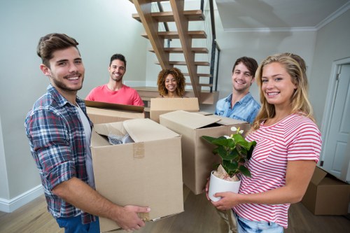 Removal van in Acton ready for a residential move