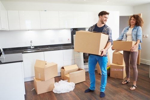 Packing and careful furniture handling during a local Acton move