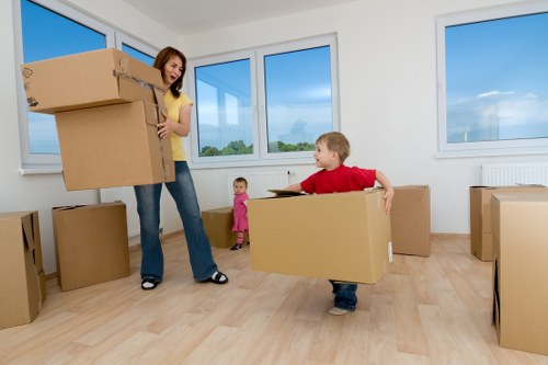 House move paperwork and booking confirmation on a clipboard