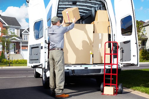 Household furniture and boxes stored safely in Acton