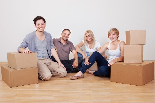Removal van used for student moves in Acton